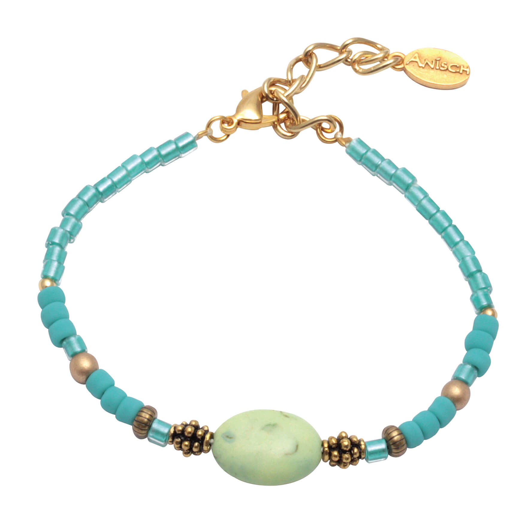 Crystal Dreams Perlenarmband mit Silver Magnesit