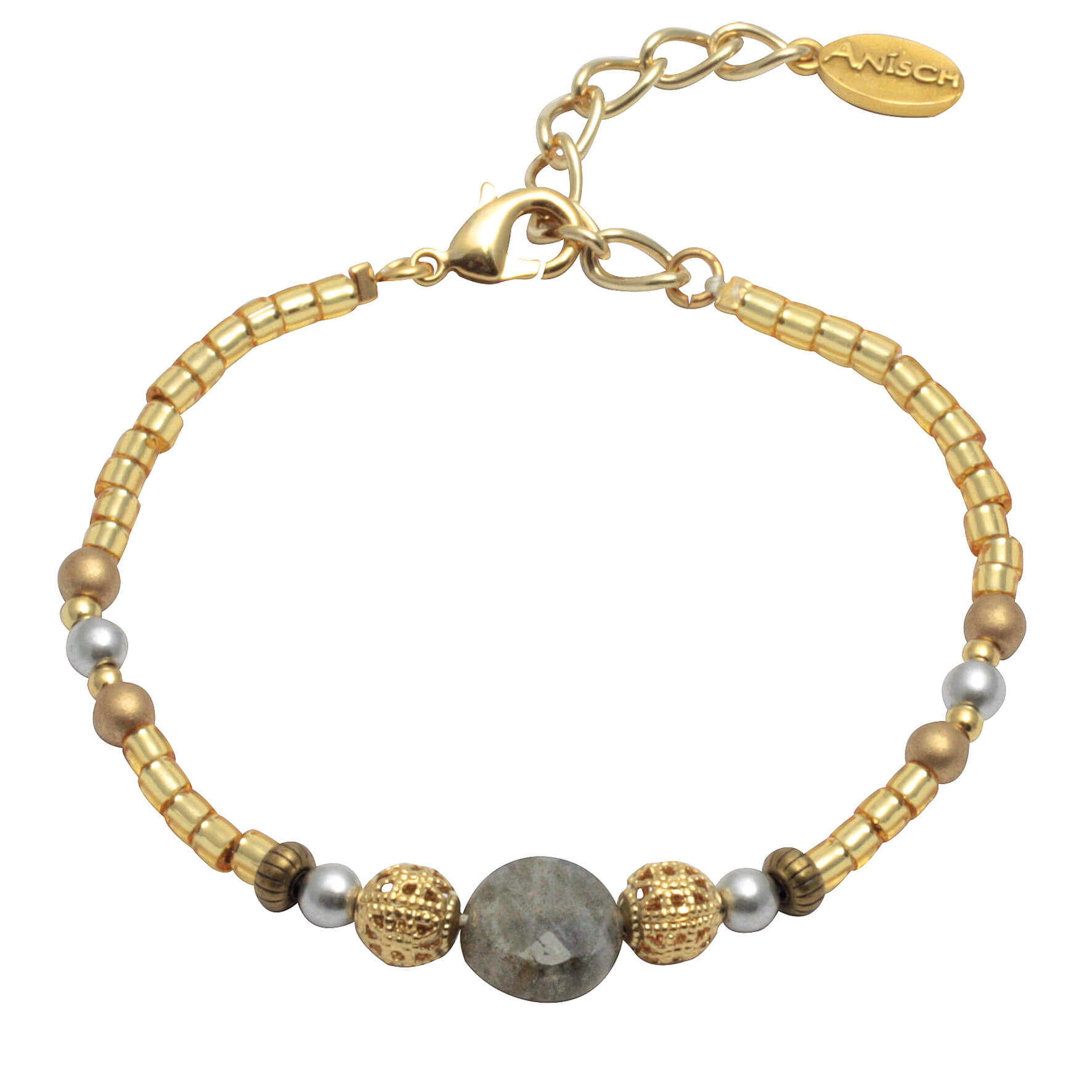 Crystal Dreams Perlenarmband mit Labradorit