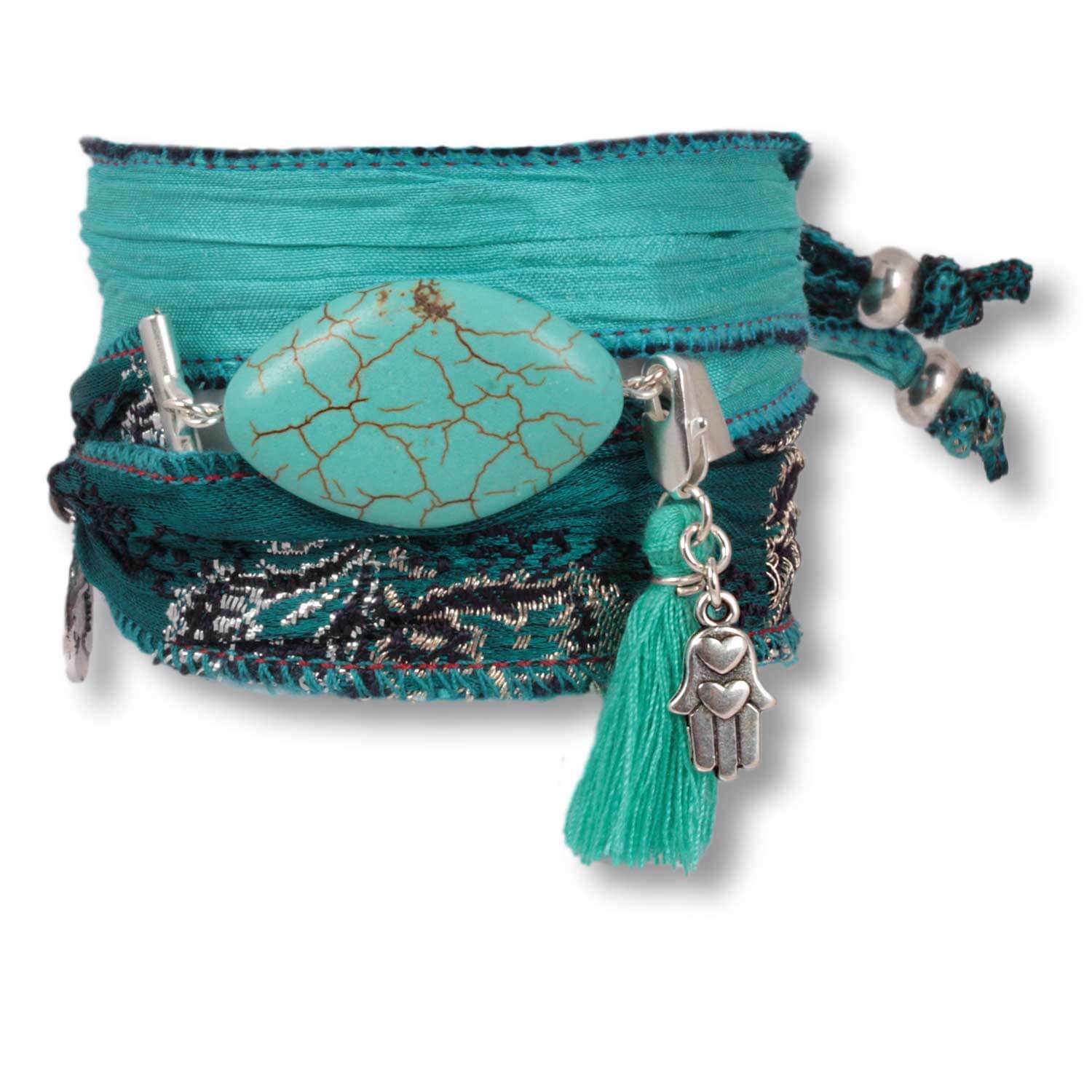 ? Ocean Whisper – Armband mit Türkis