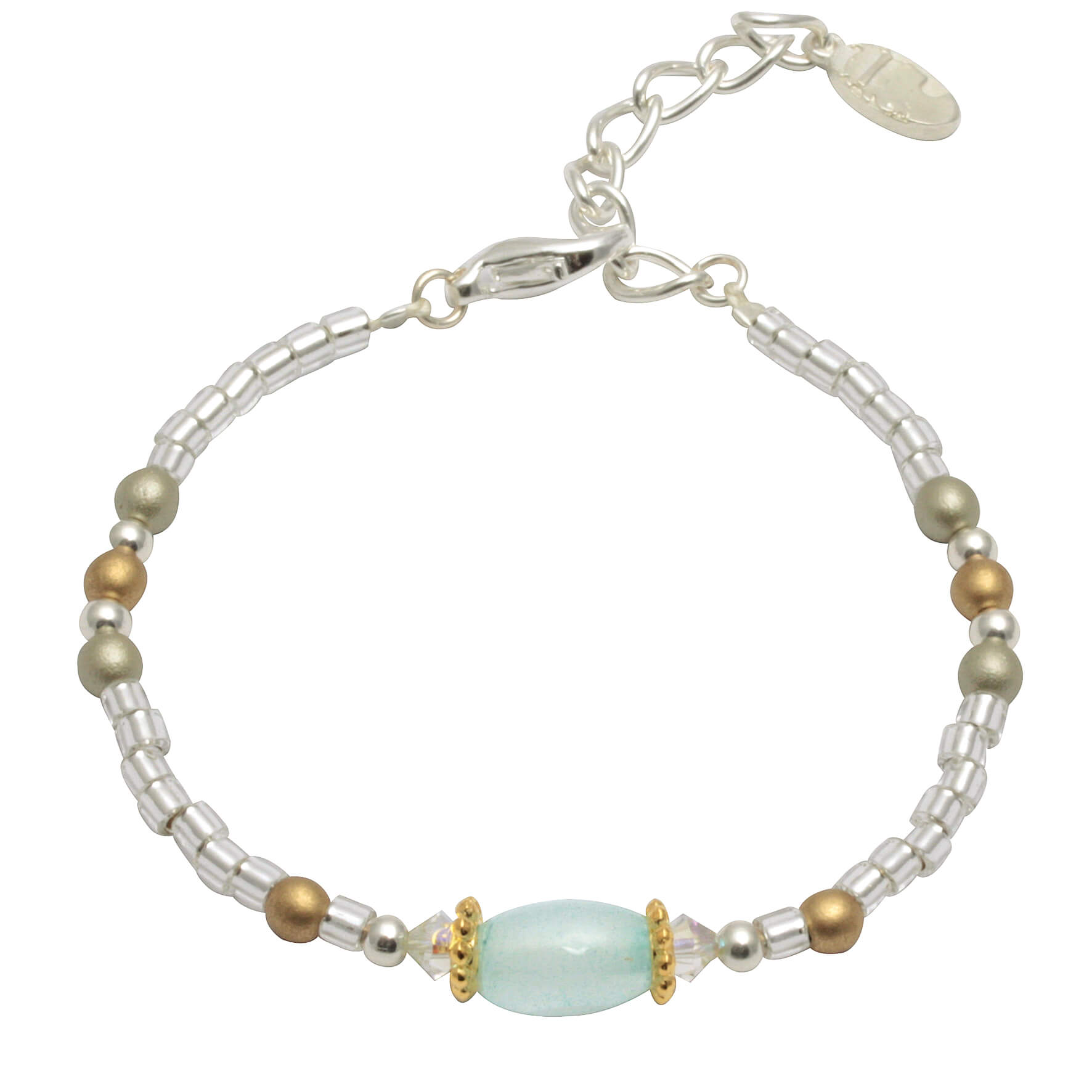 Crystal Dreams Perlenarmband mit Jade